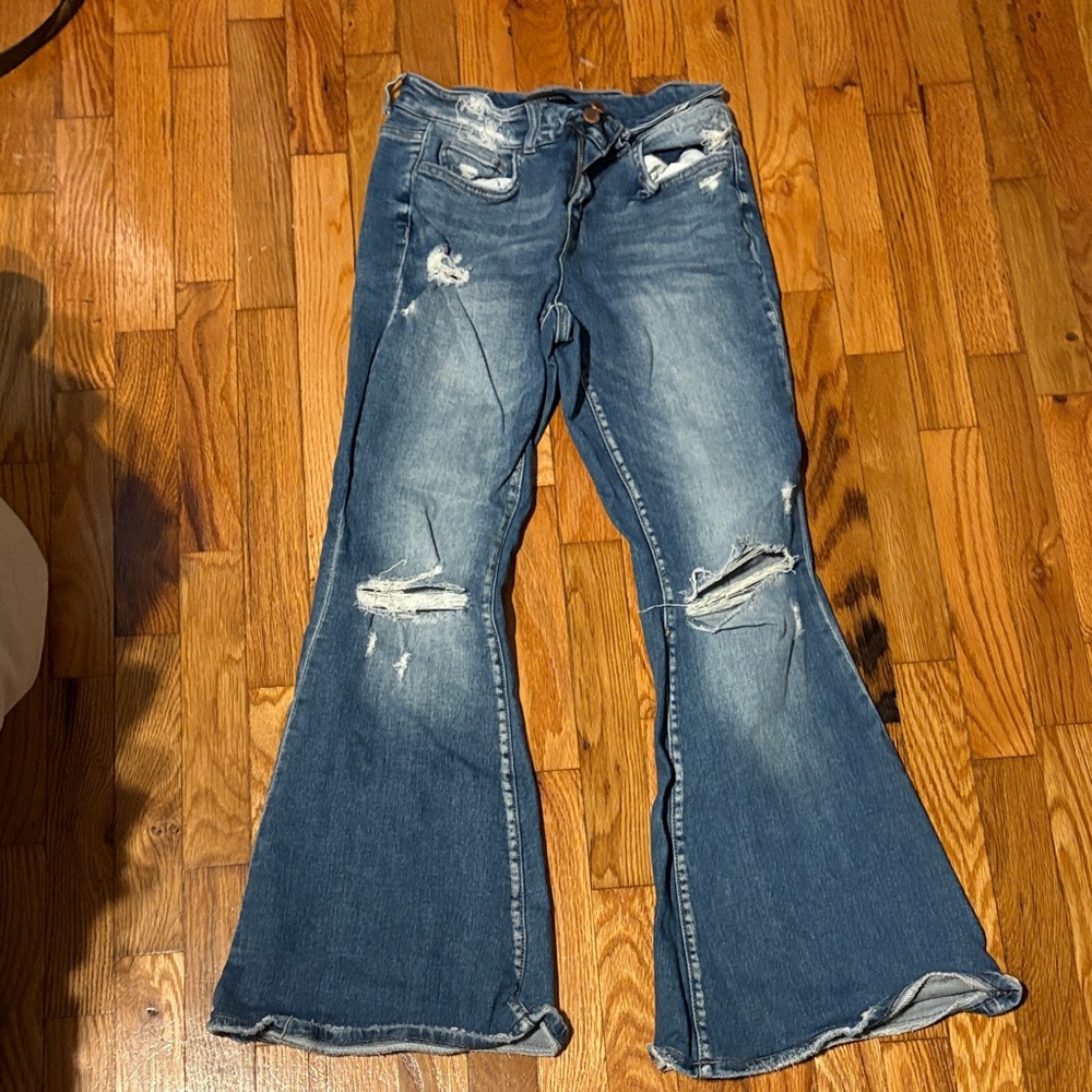 Flying Monkey Dark Blue Flare Jeans
